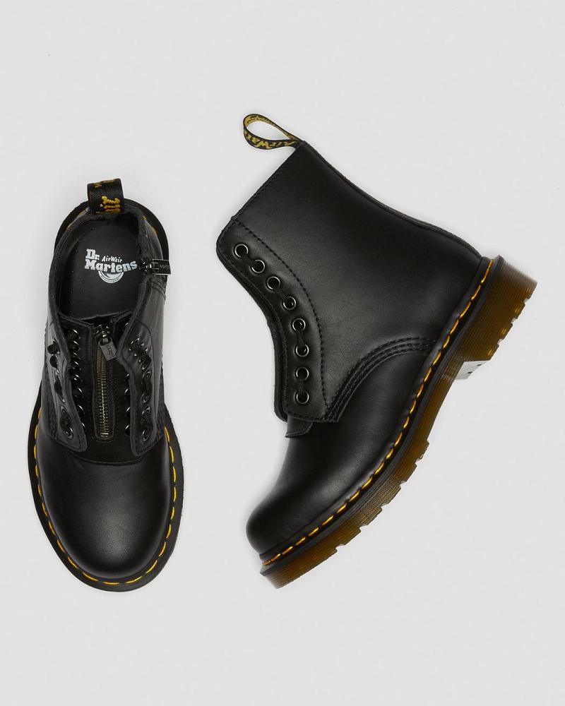 Botas de Invierno Dr Martens 1460 Pascal Nappa Mujer Negros | MX 498OKI